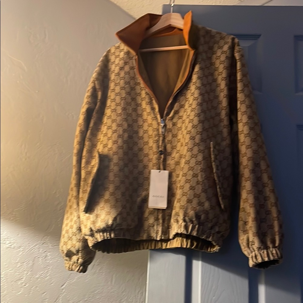 Gucci Brown Monogram Jacket